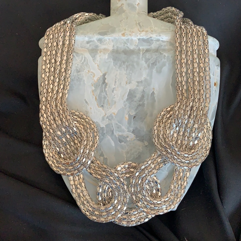 2/$35 Silver Twisted Necklace